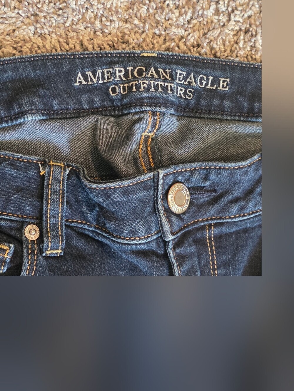 AMERICAN EAGLE Skinny Mid-rise Jean Sz 12 Short - Picture 5 of 6